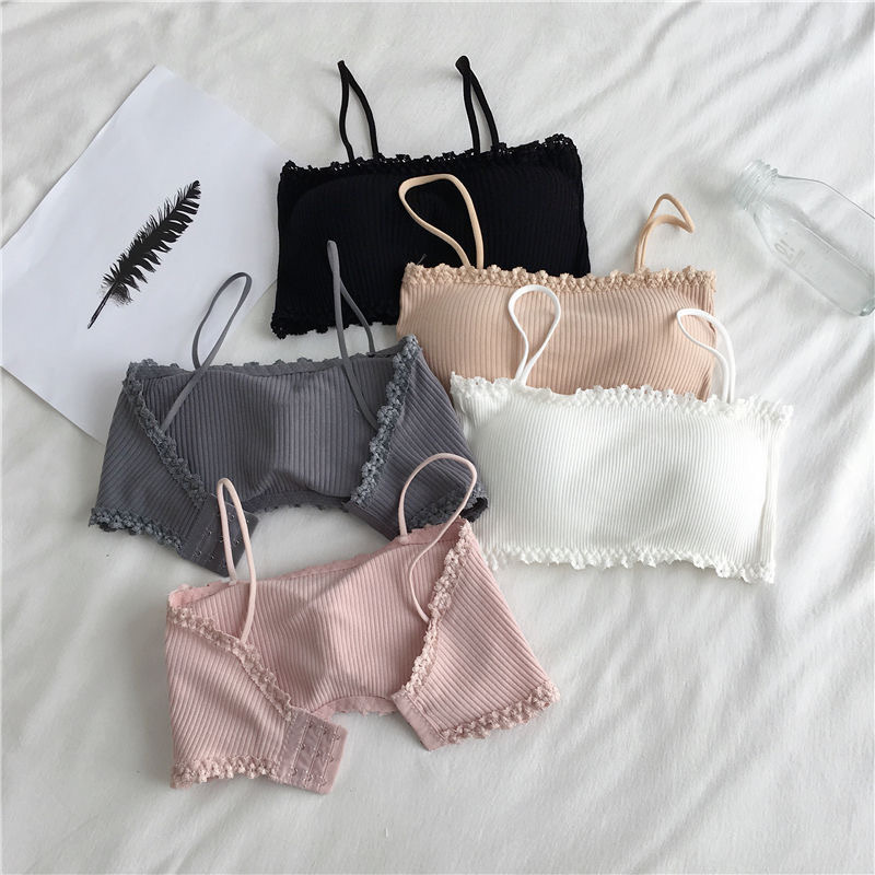 Suspender Tank Top - Kadın Pamuklu Sutyen Kadın Tüp Üst