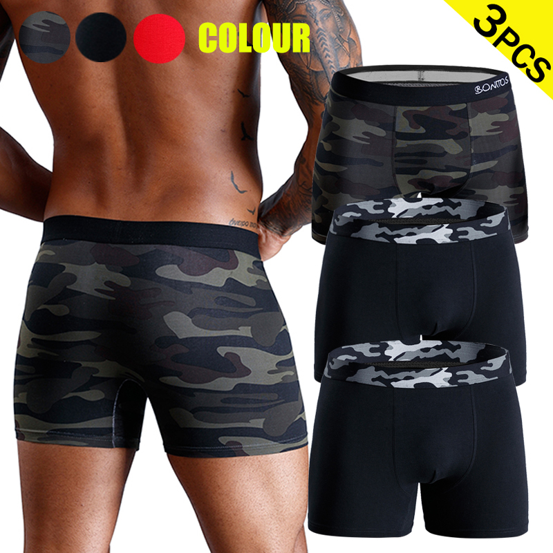 3 adet Kamuflaj erkek Külot Se - Boxer Brief Pack Cotton incelemesi ve fiyatı